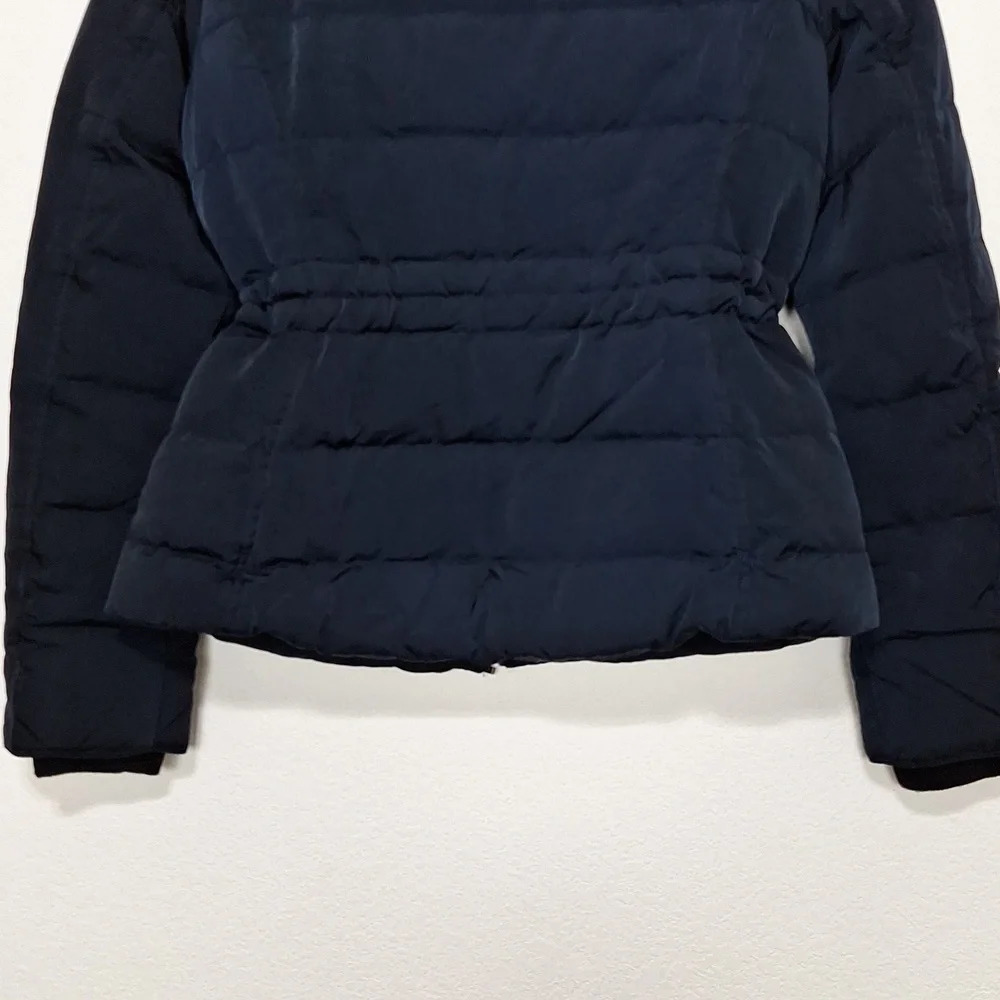 Zara Dark Blue Puffer Coat - Picture 12 of 13